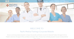 Desktop Screenshot of pacificmedicaltraining.com